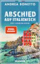 Cover_Abschied auf Italienisch_Thumb_zeigt typisch ligurische Küste mit in die Felsen gebaute Häusern