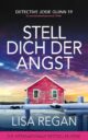 Cover_Stell dich der Angst_Medium_zeigt einsames rotes Holzhaus mitten in einer verschneiten Landschaft