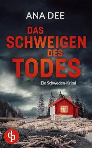 Cover_Das Schweigen des Todes_Thumb300_zeigt typisch schwedisches Holzhaus mit düsterem Himmel darüber