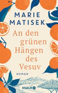 Cover_An den grünen Hängen des Vesuv_Thumb300_zeigt Bleistiftzeichnung vom Vesuv und Orangen