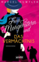 Cover_Frau Morgenstern und das Vermächtnis_Medium_zeigt Frau mit Huten und schwarzem Mantel, außerdem ein Schattenbild von einem Mann, der eine Pistole in der Hand hält