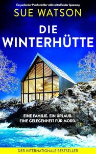 Cover_Die Winterhütte_Thumb300_zeigt hellerleuchtete Hütte in verschneiter Landschaft